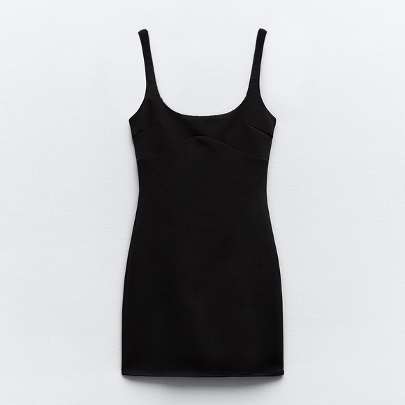 Zara little black dress, with small lace detail. Perfect LBD! - Picture 2 of 8
